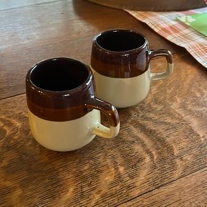 Coffee mugs/ 1 pair of vintage coffee shop mugs
